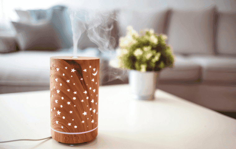 Essential oil diffuser for natural mosquito control
