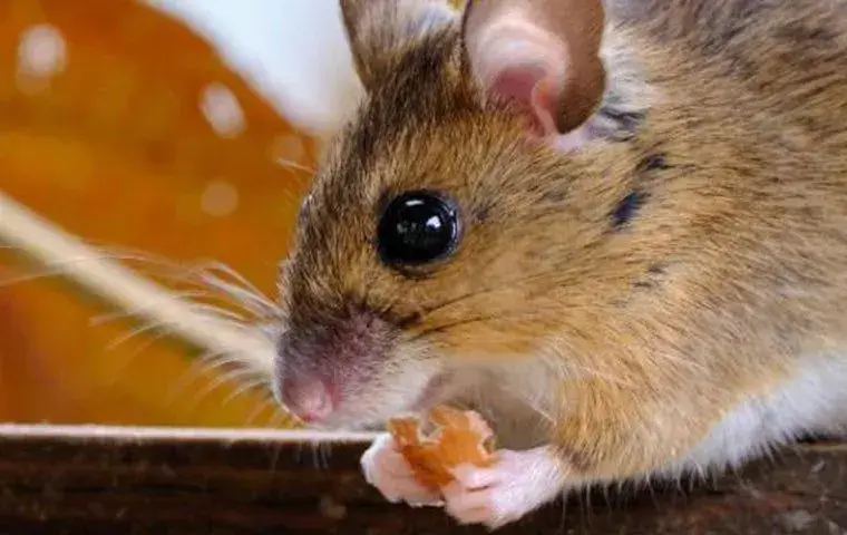 mouse eating food