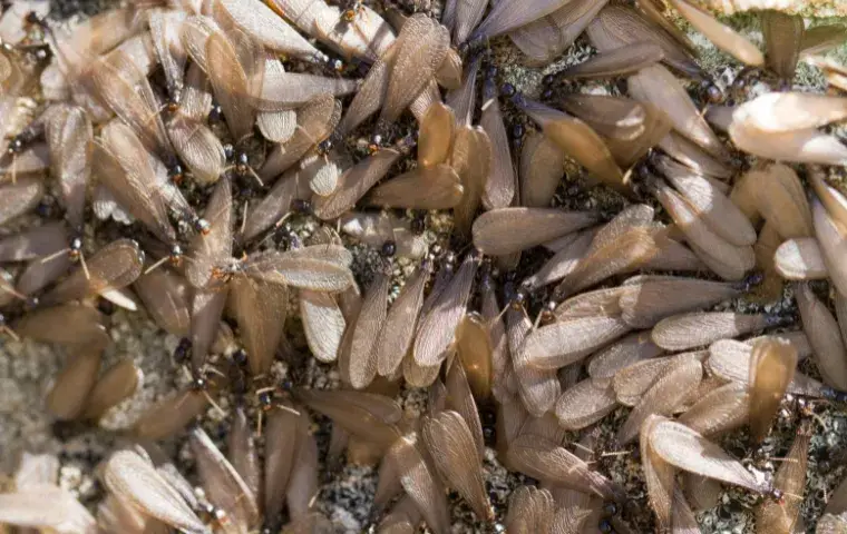 swarm of winged termite